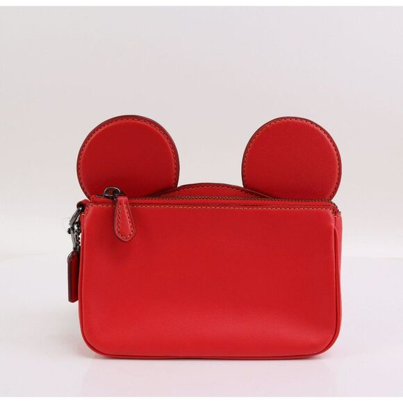 NWT Coach MICKEY MOUSE EARS Clutch  in Red - Picture 7 of 11